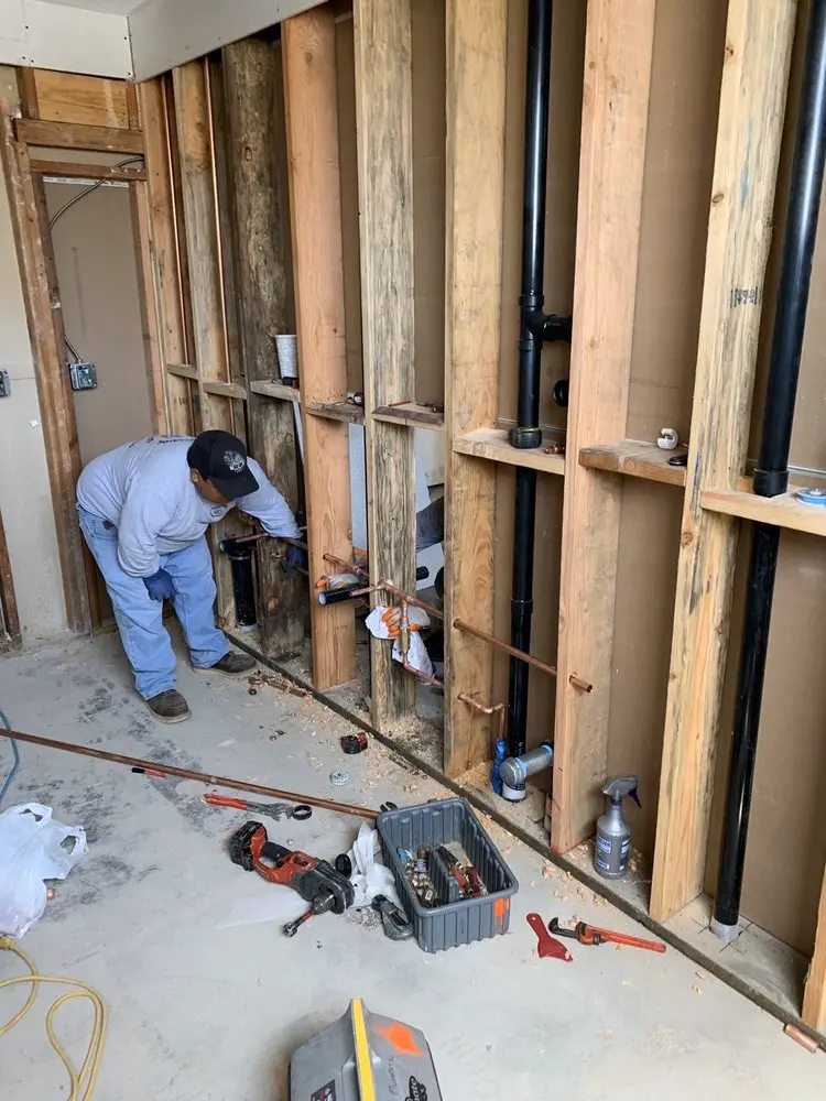 Commercial rough-in plumbing for Water Heater Replacement in Sea Pines Circle